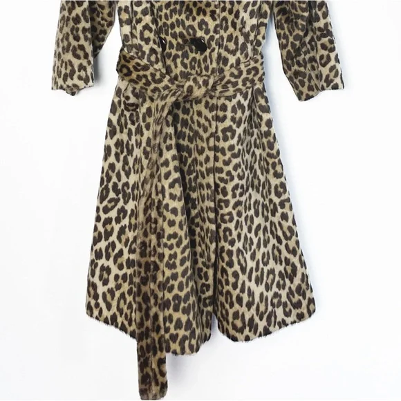 Vintage Leopard Print Trench Coat - Picture 4 of 13